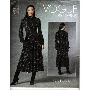 Vogue V1721 Misses 16 to 24 Designer Guy Laroche Knit Dress UNCUT Sewing Pattern